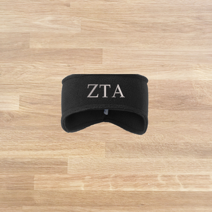 Zeta Tau Alpha Embroidered Fleece Headband