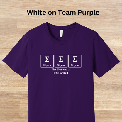 Sigma Sigma Sigma Elements Table T-Shirt