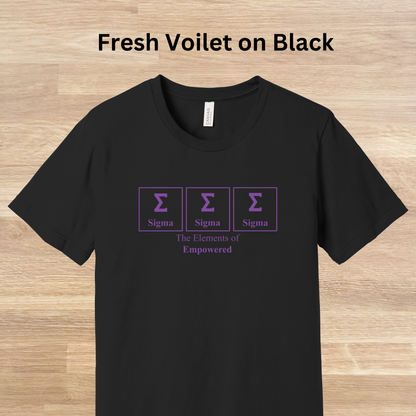 Sigma Sigma Sigma Elements Table T-Shirt