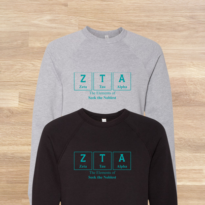 Zeta Tau Alpha Elements Table Sweatshirt