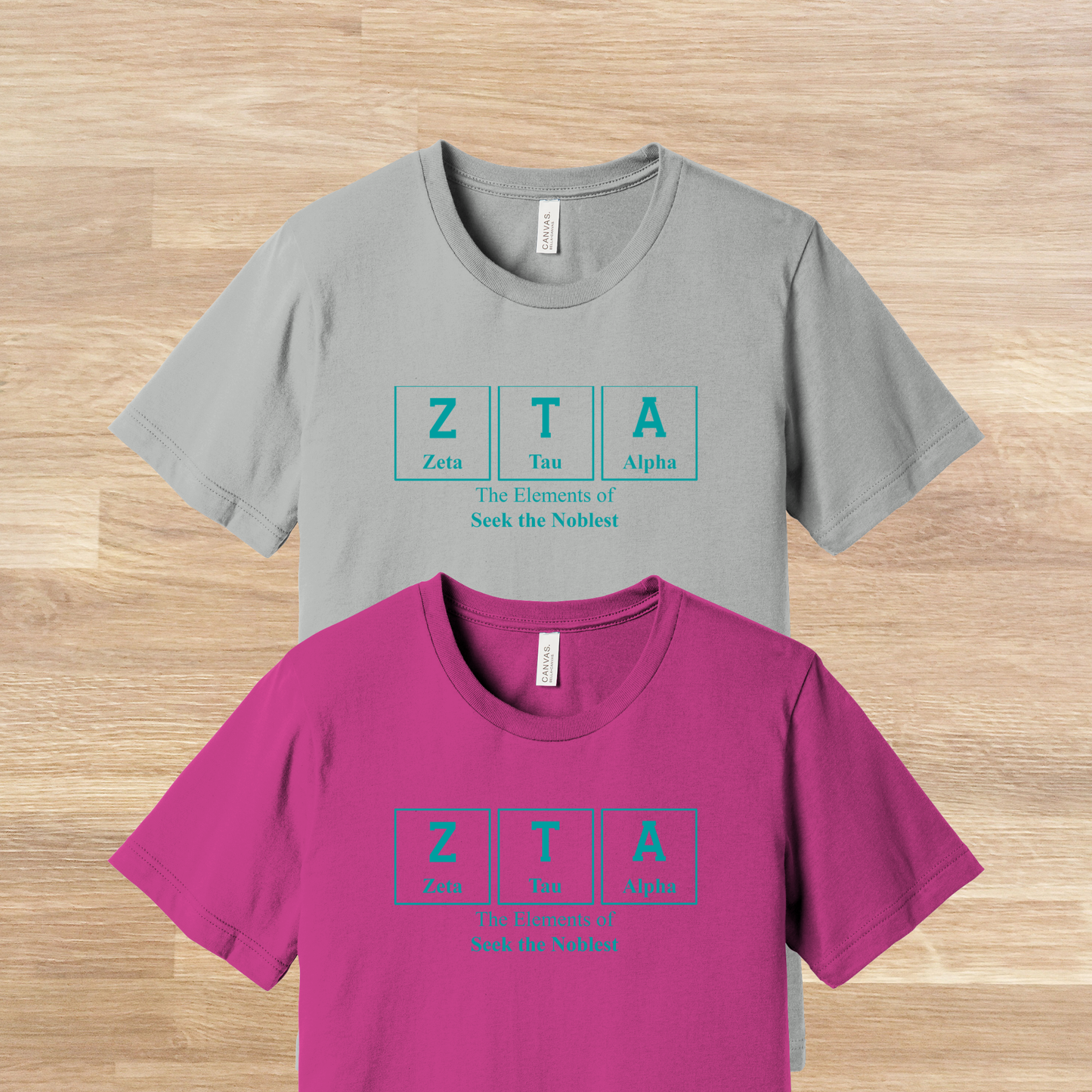 Zeta Tau Alpha Elements Table T-Shirt