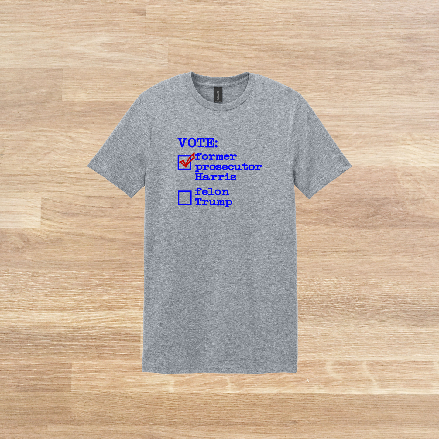 Former Prosecutor vs Felon, Kamala Harris for President 2024 T-shirt