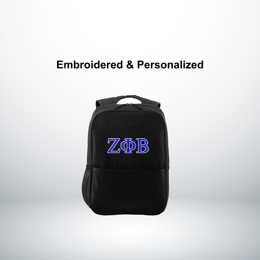 Zeta Phi Beta Personalized Embroidered Backpack Bookbag