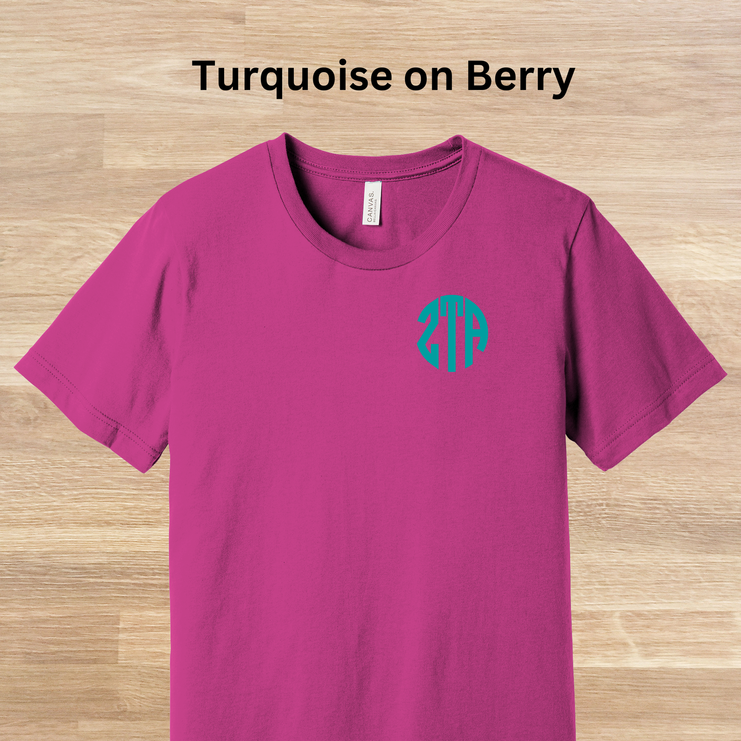 Zeta Tau Alpha Monogram T-Shirt