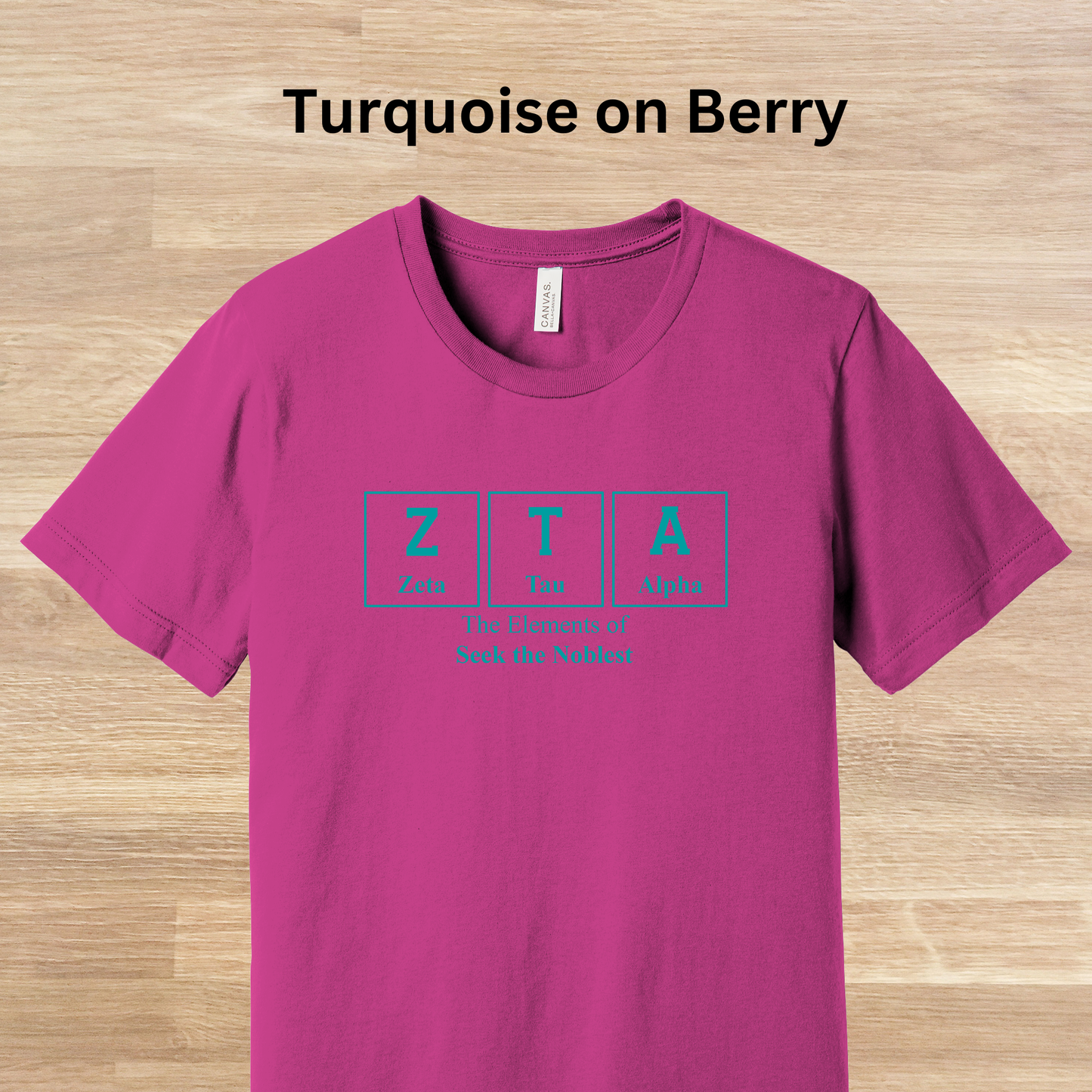 Zeta Tau Alpha Elements Table T-Shirt