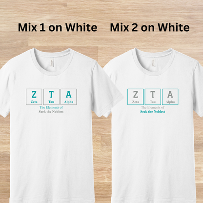 Zeta Tau Alpha Elements Table T-Shirt